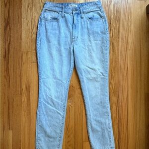 Madewell Women's Straight Leg Jeans in Light Blue